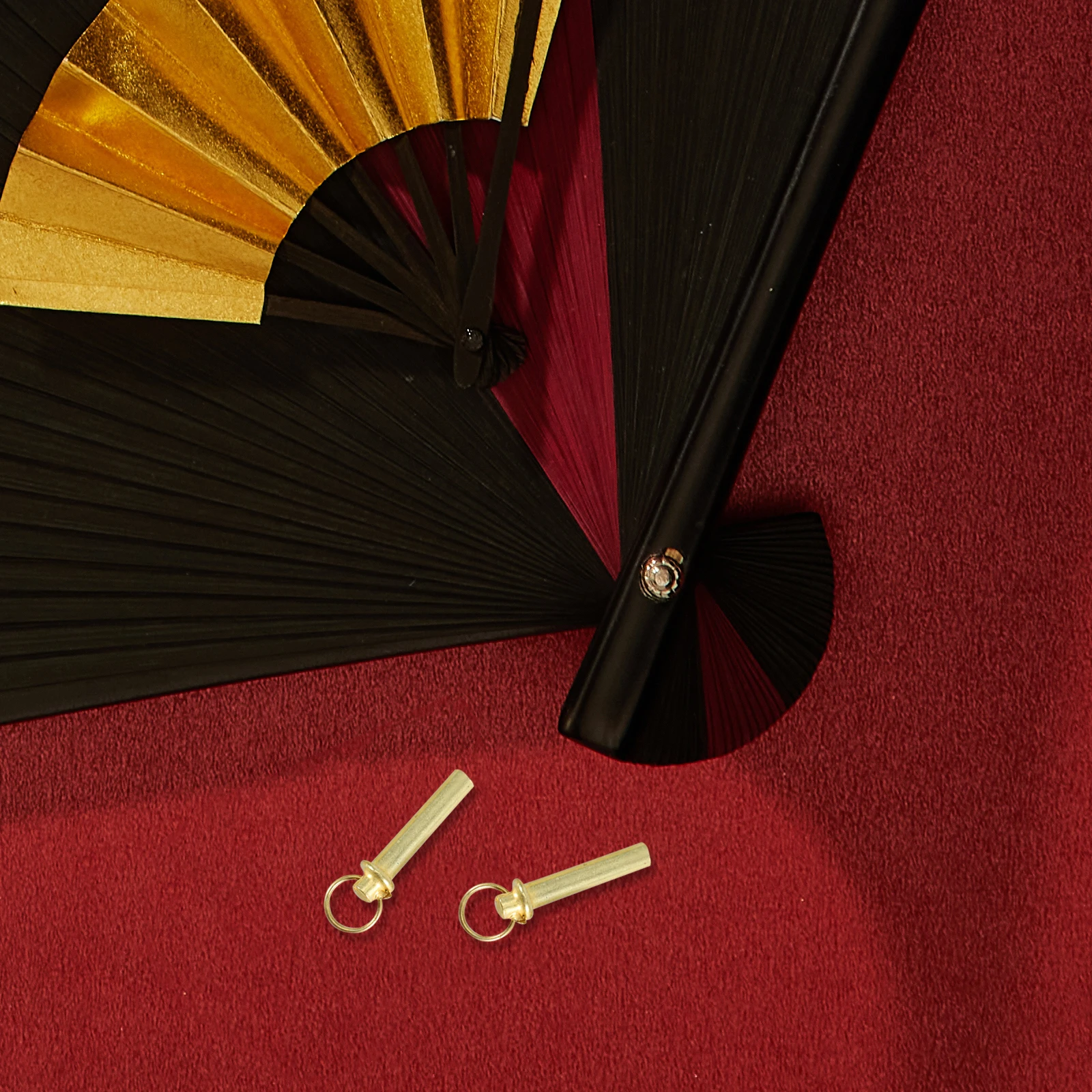 

2 set 2 Sets Golden Stainless Steel Rivets for Folding Repairing Shaft Hand Fan Accessories Foldable Fan Parts Smooth Round Tips