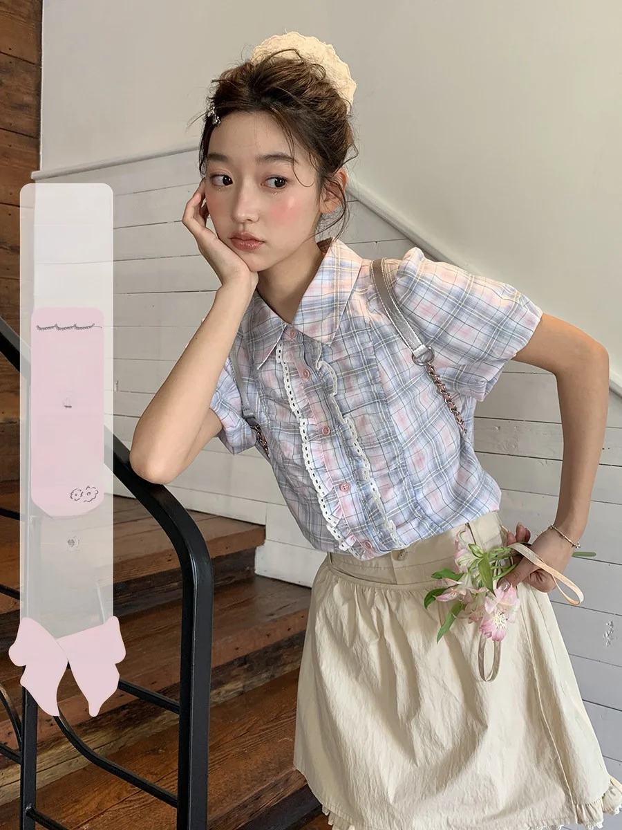 

Летний топ Sweet Sle ort Sve для девочек, свободного кроя, с деревянной отделкой, из смесовой ткани (полиэстер, хлопок, вискоза)