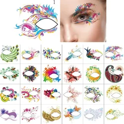 1pc Fashion Women Temporary Eye Tattoo Sexy Makeup Eyeliner Eyeshadow Sticker Eye Tattoo Flash Carnival Makeup Eye Decal