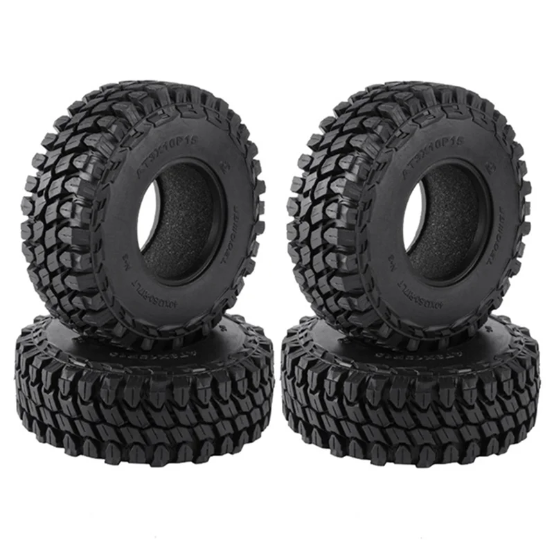 4PCS 110mm 1.9 Rubber Tire Wheel Tyres for 1/10 RC Crawler Car Traxxas TRX4 RC4WD D90 Axial SCX10 II III Redcat