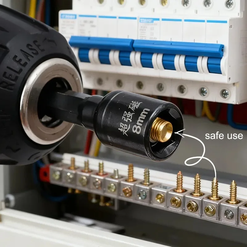 Шестигранный магнитный торцевой ключ, электрическая дрель, инструмент, набор отверток, адаптер, отвертки, сверла, аксессуары для ручек