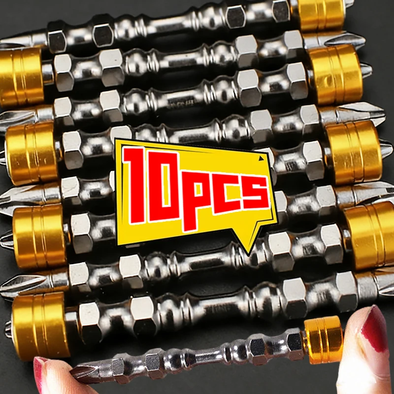 

Wholesale PH2 Magnetic Phillips Hexagonal Shank Screwdriver Bits with Magnet Rings for Electric Screwdriver Plasterboard Drywall