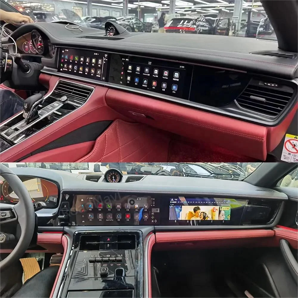 10,9-дюймовый автомобильный радиоприемник второй пилот, пассажирский развлекательный экран с Carplay для Porsche Panamera 2017-2023