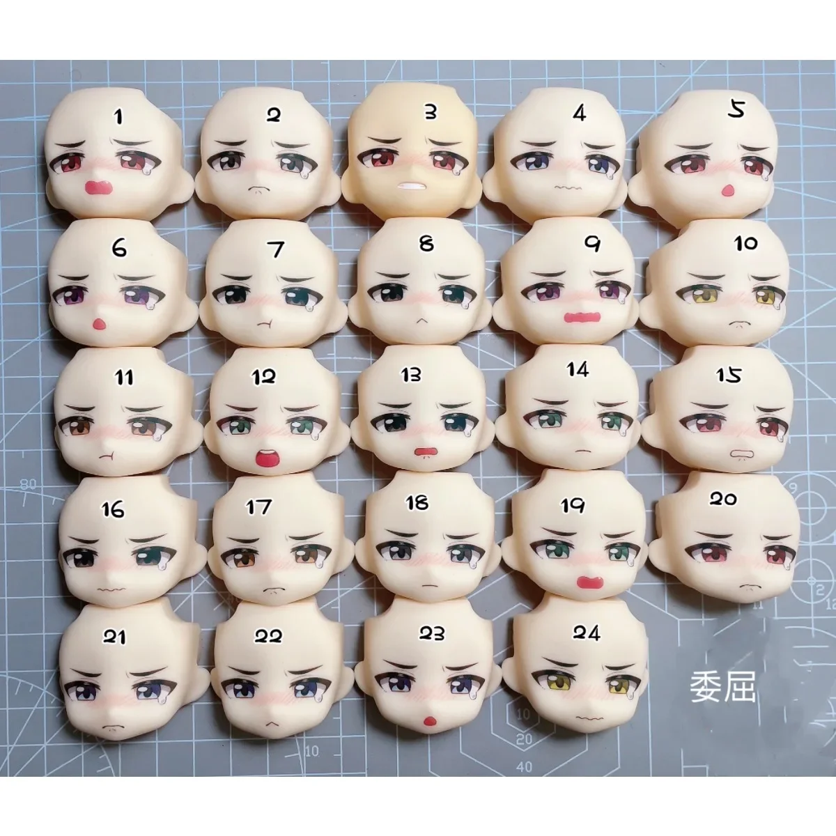 

Anime Original Design Ob11 Face GSC 1/12 Doll Handmade Water Sticker Faceplate Game Cosplay Toy Accessories