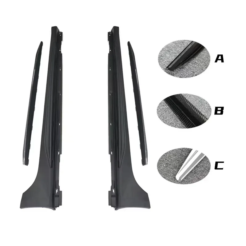 

Glossy Black High Quality Factory Direct Sale Car Side Skirts For A5 2017-2020 Upgrade To RS5 2021+