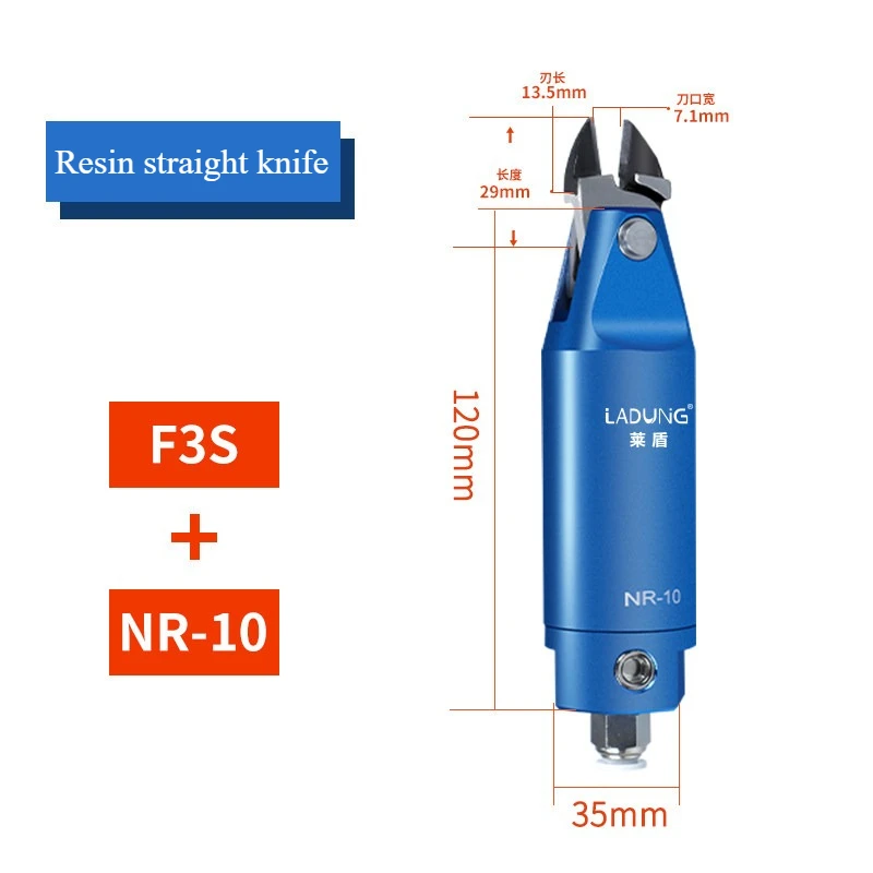 

LADUNG Quality NR10 Aluminum Alloy Casing Pneumatic Nippers Blade Plastic Nozzle Shear N10AML/AMR/EL23/F3LS Air Scissors Head