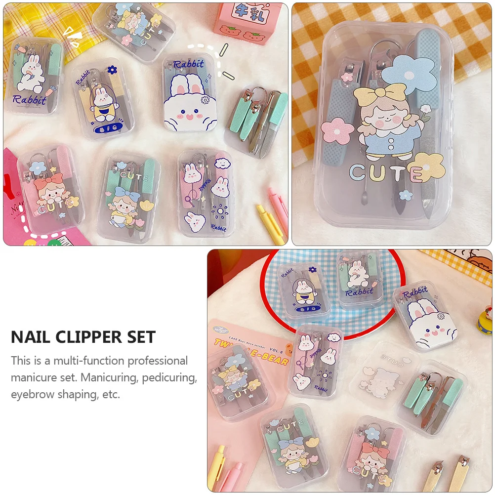 1 set tagliaunghie professionale set manicure multifunzione pedicure kit per toelettatura strumenti per unghie e unghie dei piedi in acciaio inossidabile