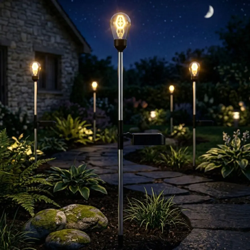 luz-solar-a-prova-d'Agua-com-classificacao-ip65-luz-solar-para-caminhos-instalacao-simples-luzes-de-estaca-para-iluminacao-de-paisagens-e-entradas