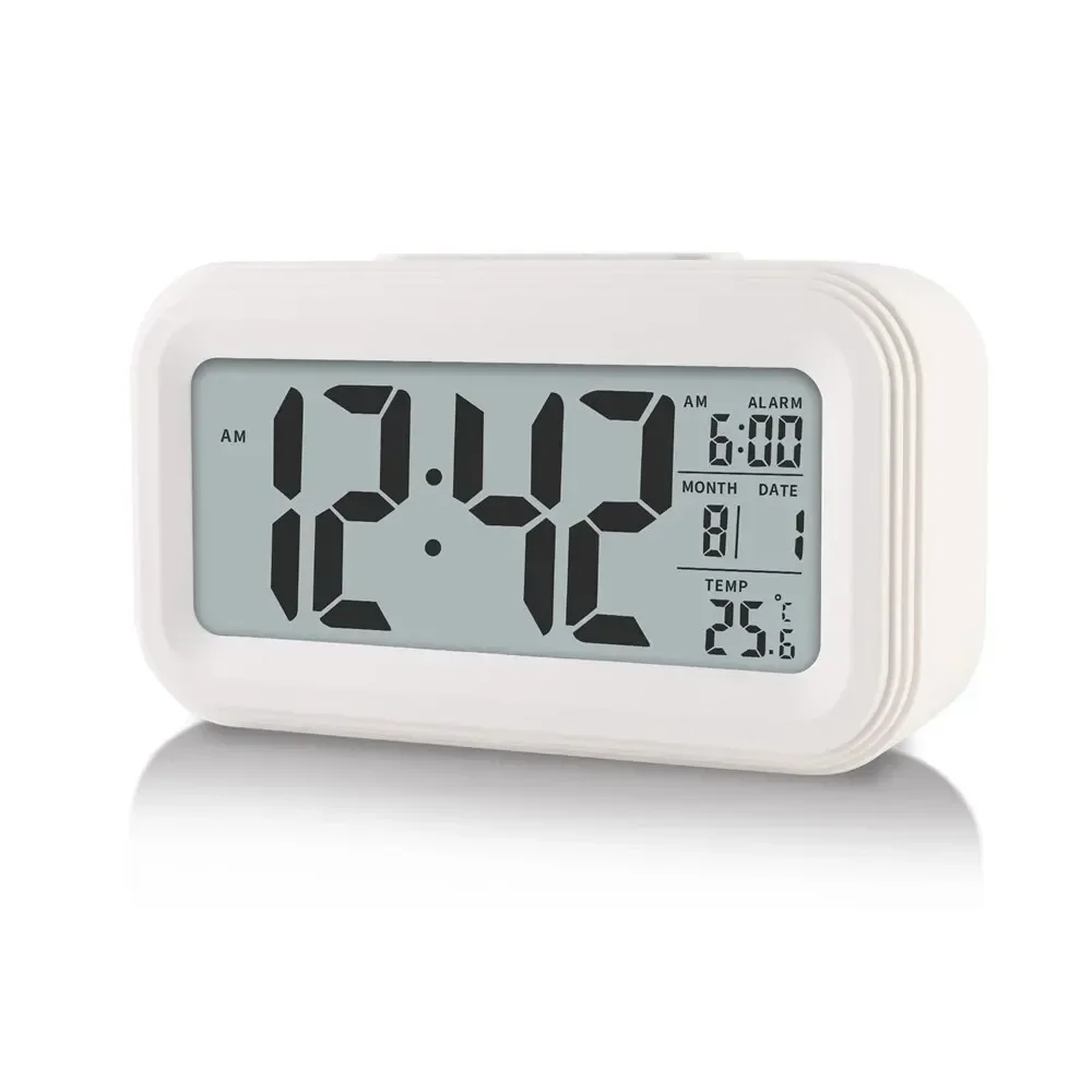 

LED Digital Alarm Clock Backlight Snooze Data Time Calendar Desktop Multifunction Electronic Backlight Table Clock