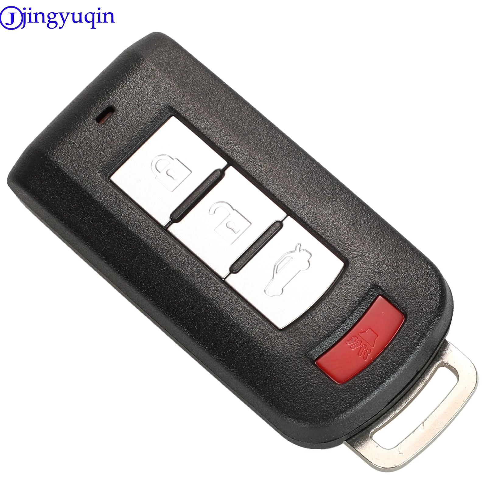 jingyuqin Neue Fernbedienungs-Autoschlüsselhülle für Mitsubishi Outlander 2016 Lancer 10 Pajero Sport ASX L200 Smart Key mit Schlüsselblatt