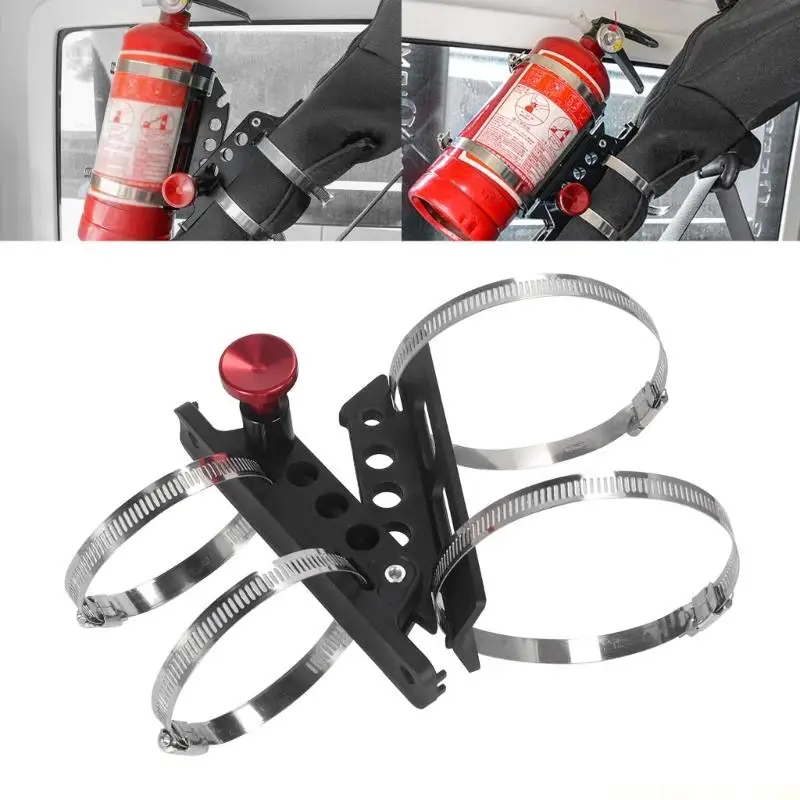J0MA Extinguishers Bracket Using Adjustable Clamps for Easy Mounting on 1.75-2Inch Roll Cage Without Body Damage