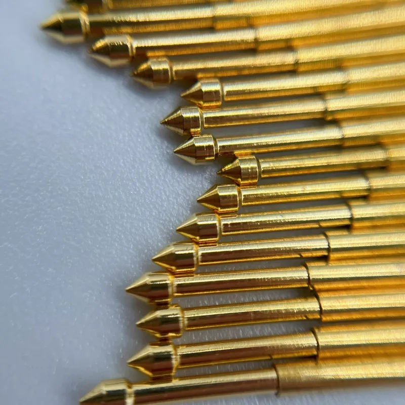 20/100 個 PA100-E2 スプリングテストプローブ PA100-E テストピン P100-E P100-E2 テストツール 33.35 ミリメートル 1.36 ミリメートル針ゴールドチップ 1.50 ミリメートルポゴピン