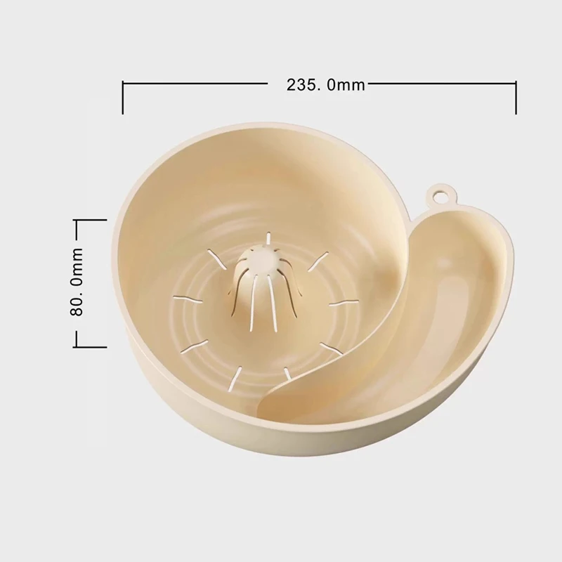 Automatischer Abflusskorb für kleine Schnecken zum Aufhängen, Trocken- und Nasstrennung, Obst- und Gemüsefilterkorb, stanzfreies Abflussregal für die Waschbecken