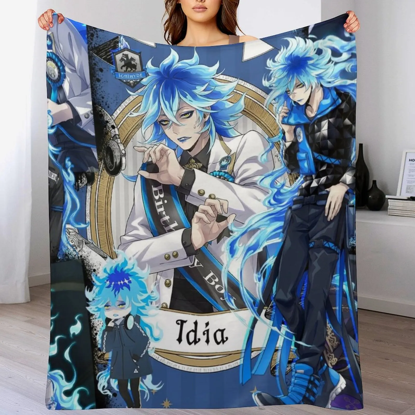 Idia Shroud Collage Throw Blanket