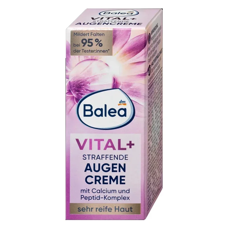 Genuine Original German Balea Vital Essence Eye Cream 15ml Reduce Fine Lines Firming Moisturize Tighten The Eye Area K-beauty
