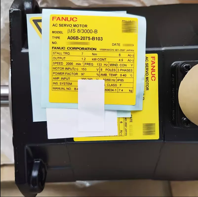 

A06B-2075-B103 новый двигатель Fanuc в наличии, быстрая доставка