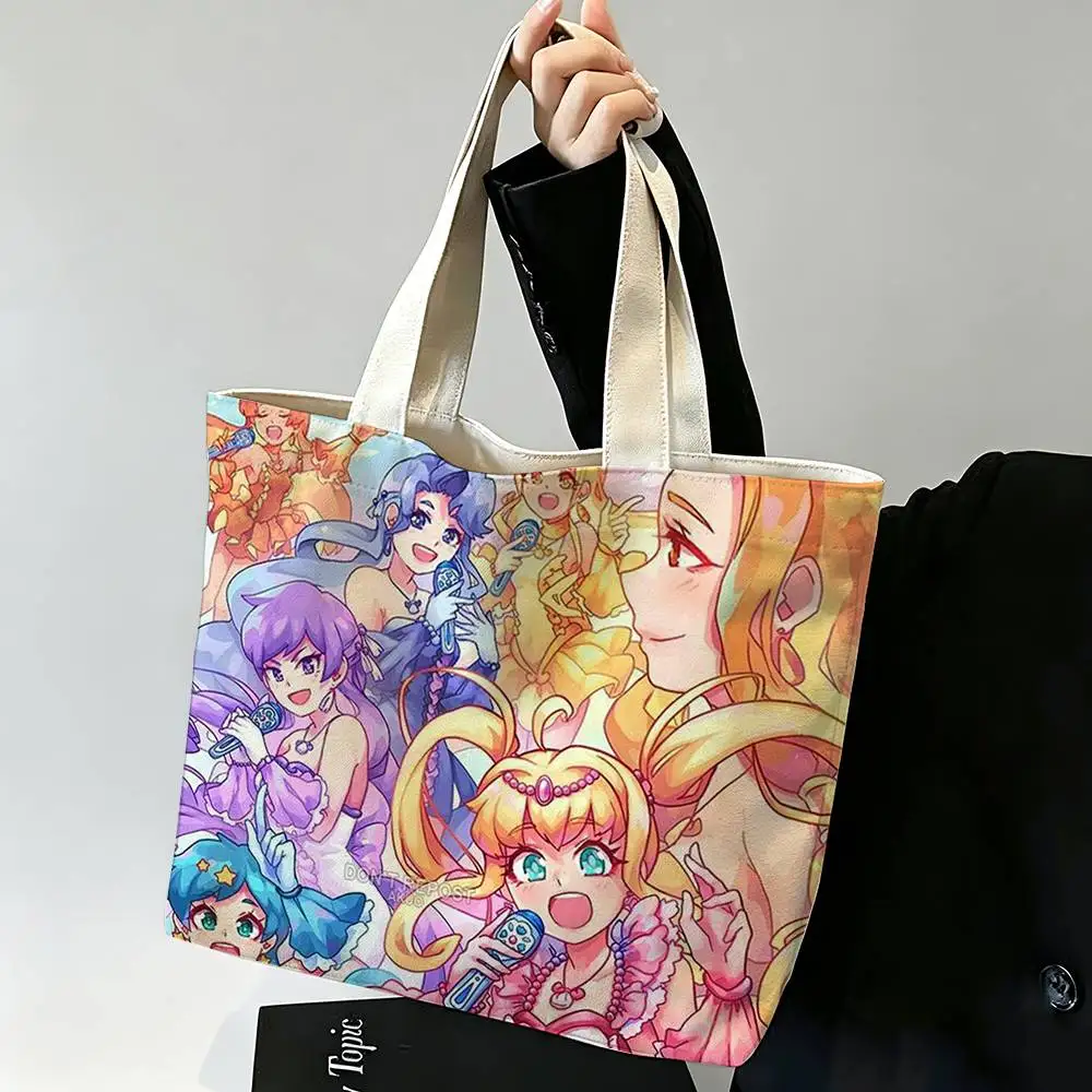 Mermaid M-Melody Pichi Pichi Pitch Printed Canvas Tote Bag Shoulder Bag Commuter Mommy Shopping Bag