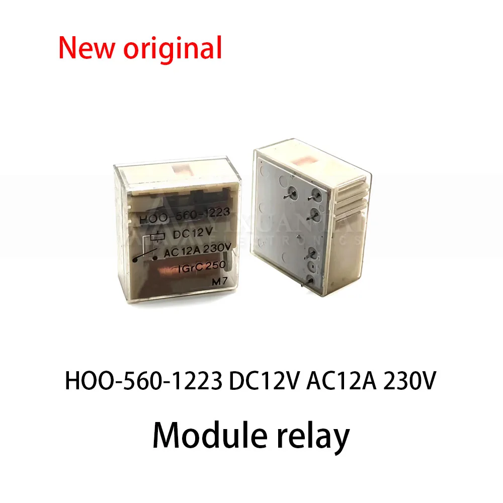 (2pcs) 100% New relay HOO-560-1223DC12VAC12A 230V 5-pin module relay