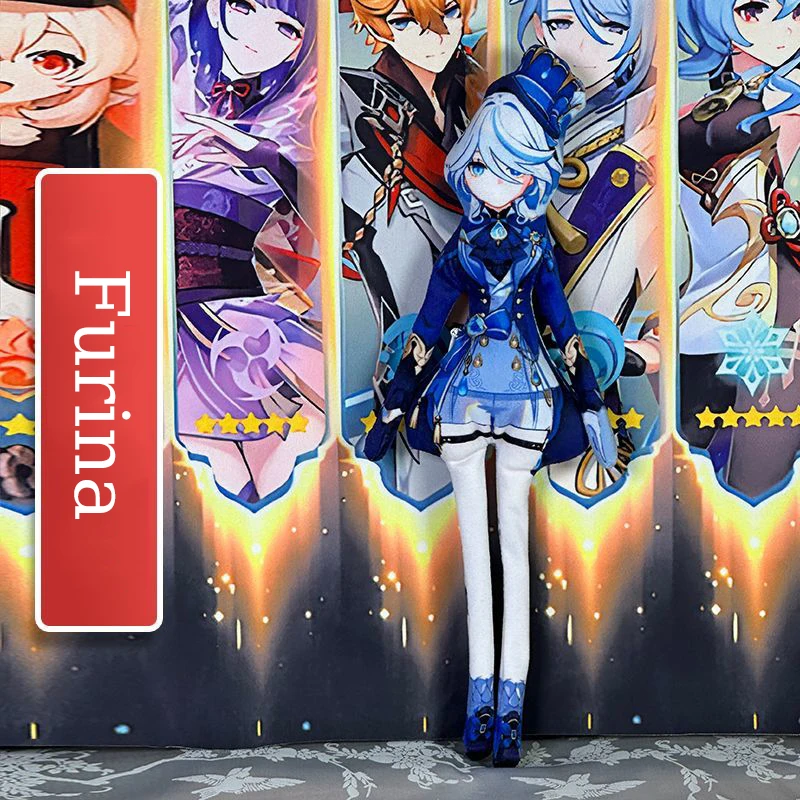 لعبة جينشين إمباكت واندرر شياو موركس كوسبلاي دمية قطنية قطيفة رفيعة الشكل قابلة للالتواء لتزيين الغرفة نموذج تجريدي هدية