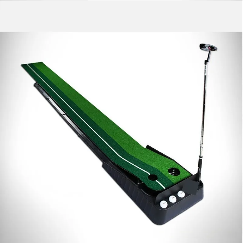 3M Golf Putter Mat Portable Outdoor and Indoor Golf Practice Mat True Rolling Surface Golf Putter Golf Ball Back to the Fairway