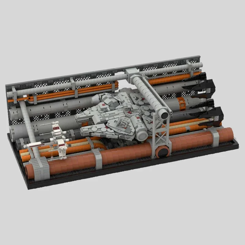 

Звездная битва, киносцена, MOC, космический лабиринт смерти, модель «сделай сам», креативные идеи, детская игрушка в сборе, головоломка, подарок на день рождения MOC-75375