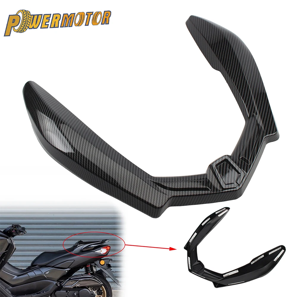 Motorcycle Tail Fairing Rear Panels For YAMAHA NMAX 155 NMAX155 N MAX155  Carbon Fiber Patterned Shell 2020-2023 Accessories