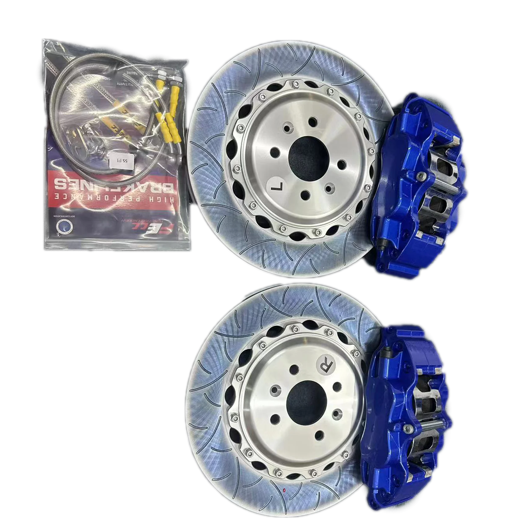 Groothandel Gemodificeerde Racing Remklauw voor ap Racing 5200 4 POT Remklauw Sport Remschijf 330 * 28mm voor 17 Inch Wiel