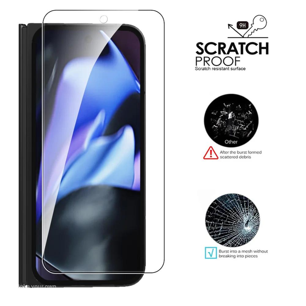 For Google Pixel 9 Pro Fold Glass 6In1 Camera Lens Screen Protector Pixel 9 ProFold Protective Film Pixel9ProFold Tempered Glass