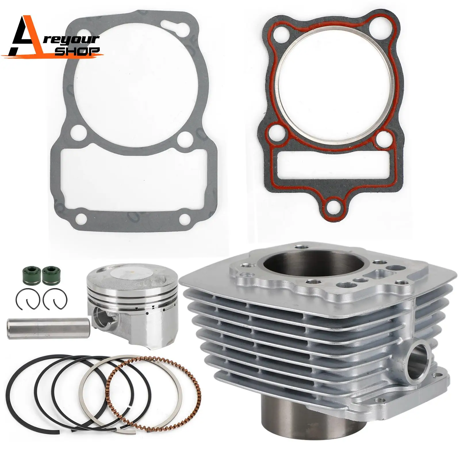 250cc Cylinder Piston Gasket Kit 67mm CG250 167FMM for TaoTao Chinese ATV Dirt Bike