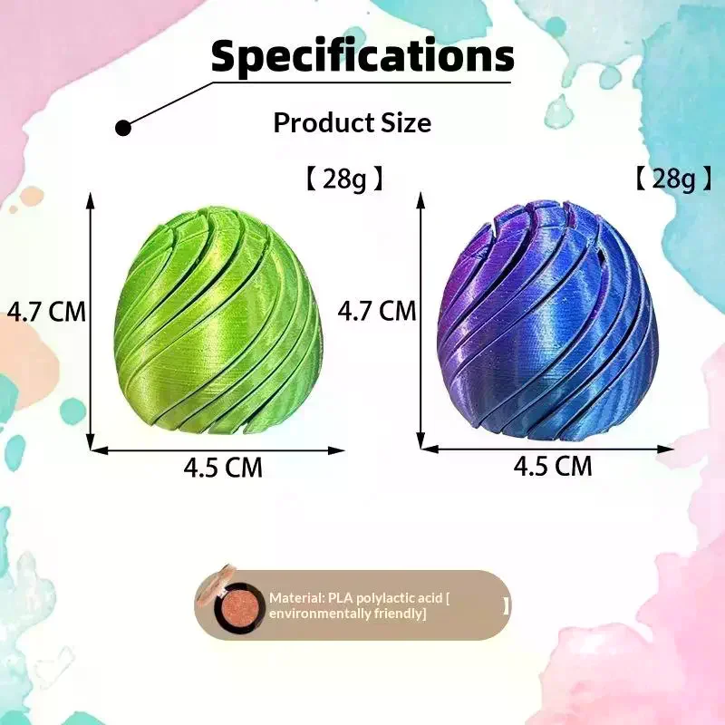 

1 шт., 3D-печатный реквизит Twistsphere, шарик для жидкого потока с вращающимся дизайном, игрушки для облегчения тревоги, игрушка-шлизь