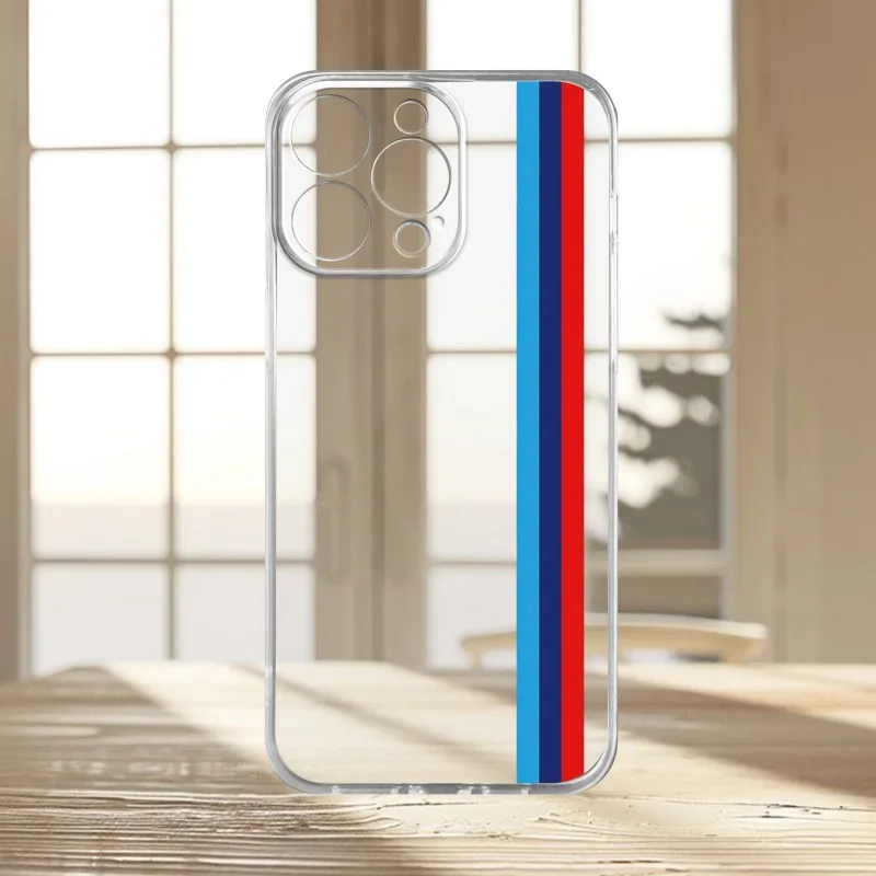 

Red and blue pattern phone case suitable for iPhone 17 16 15 14 13 12 11 Pro/Max/Plus transparent anti drop back cover