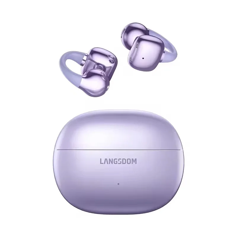 Ohrclip-Ohrhörer TWS-Headset IP65 Wasserdichter Sport-Ohrhörer Bluetooth 6.0 Ohrhörer Kabellose Kopfhörer mit 32 Stunden Wiedergabezeit