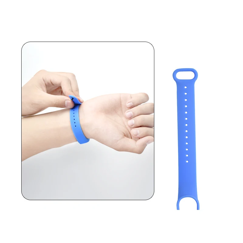 Pulseira de silicone para Xiaomi Mi Band, Pulseira de substituição, TPU Strap, Mi Band 6, 5, 4, 3