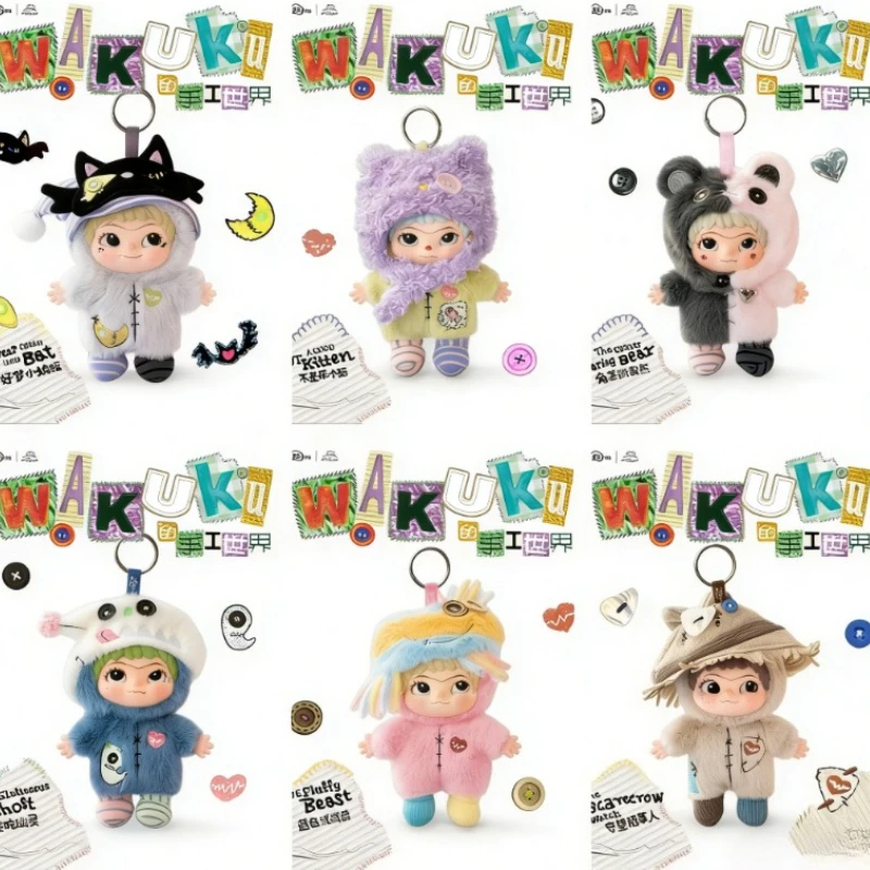 

Wakuku V4 The Handicraft Word of Wakuku Series Blind Box Cute Anime Doll Mystery Box Surprise Bag Keychain Collect Toy Girl Gift