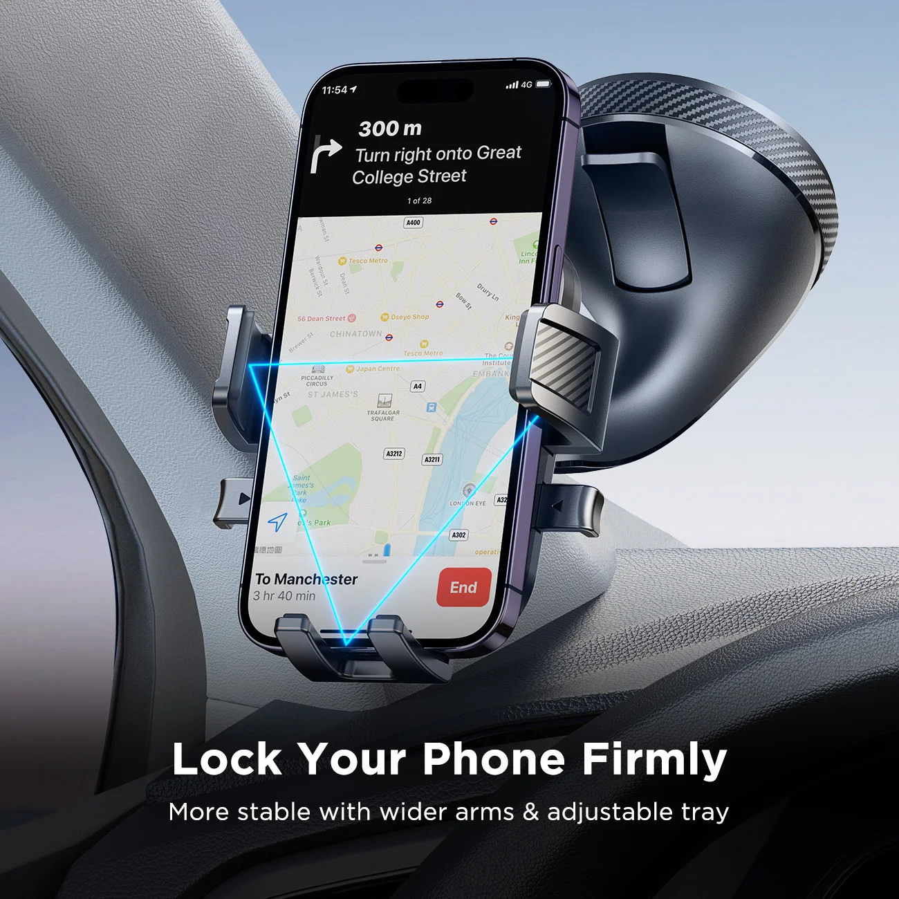 Supporto per telefono Joyroom per auto supporti universali per telefono cellulare a forte aspirazione a mani libere per cruscotto/parabrezza
