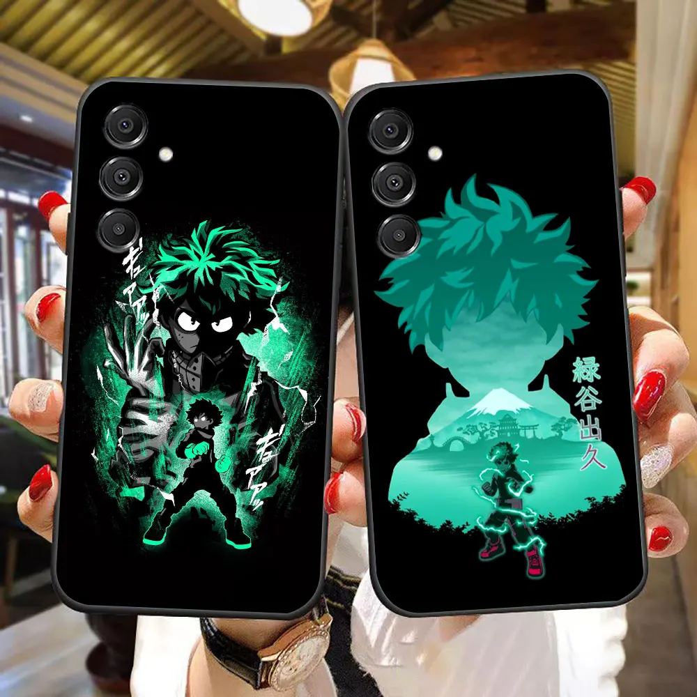 Phone Case For Samsung A03S A04 A04E A05S A06 A07 A12 A13 A24 A30 A50 A60 NOTE 20 10 M53 M33 M16 Cover My Hero a-Academia Izuku