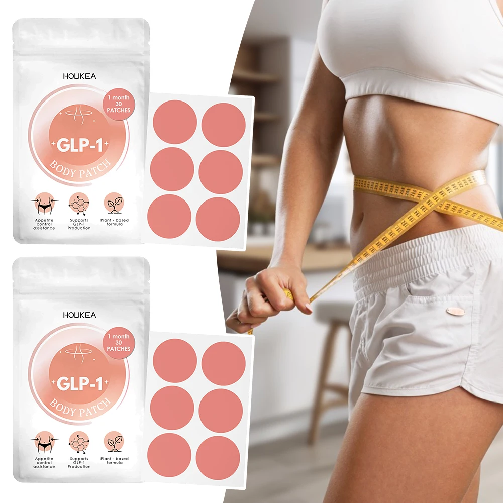 30pcs/Box Glp-1 Patch Glp1 Weight Loss Patch Portable Slimming Patch for Weight Loss Hungers Control Cravings Reduce