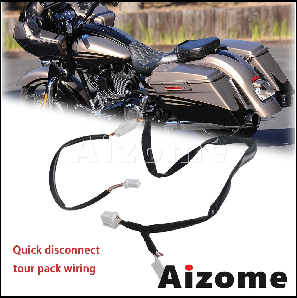 Motorcycle Quick Disconnect Tour Pack Wiring For Harley Electra Glide Ultra Limited FLHTK EFI FLHTCI FLHTCU FLHTCSE/2 1997-2013