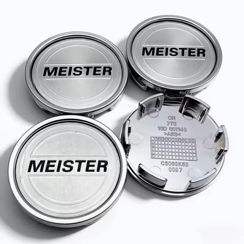 4x 58mm Meister Nabendeckel Radkappen Felgenkappen