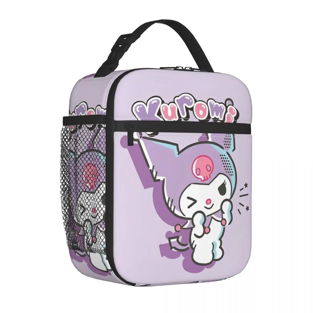 

Cute Aesthetics Kuromi Insulated Lunch Bags Large Cartoon Reusable Thermal Bag Tote Lunch Box Beach Travel Men Women
