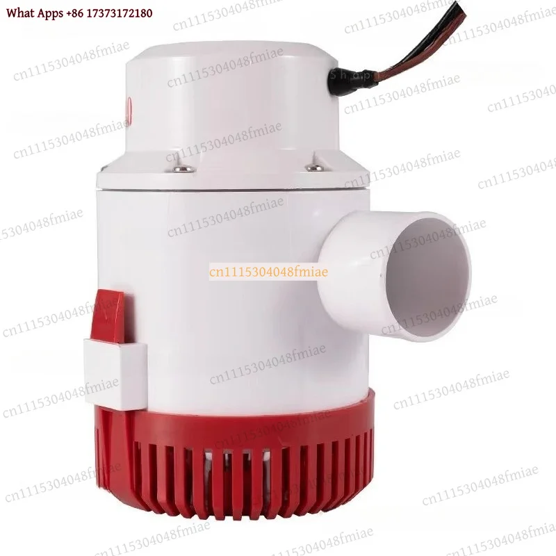Model 4700 Submersible Pump 4700GPH 12V/24V DC Bilge Pump for Marine Agricultural Use High Flow Water Transfer with 6m Lift