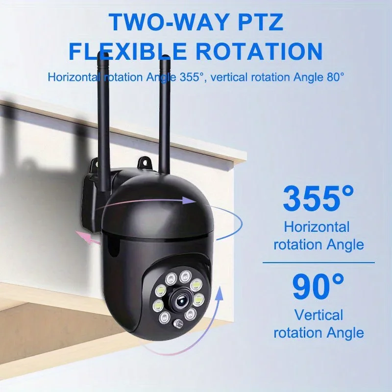 High definition WIFI monitoring camera - panoramic 355 degree intercom, crystal clear night vision, indoor camera