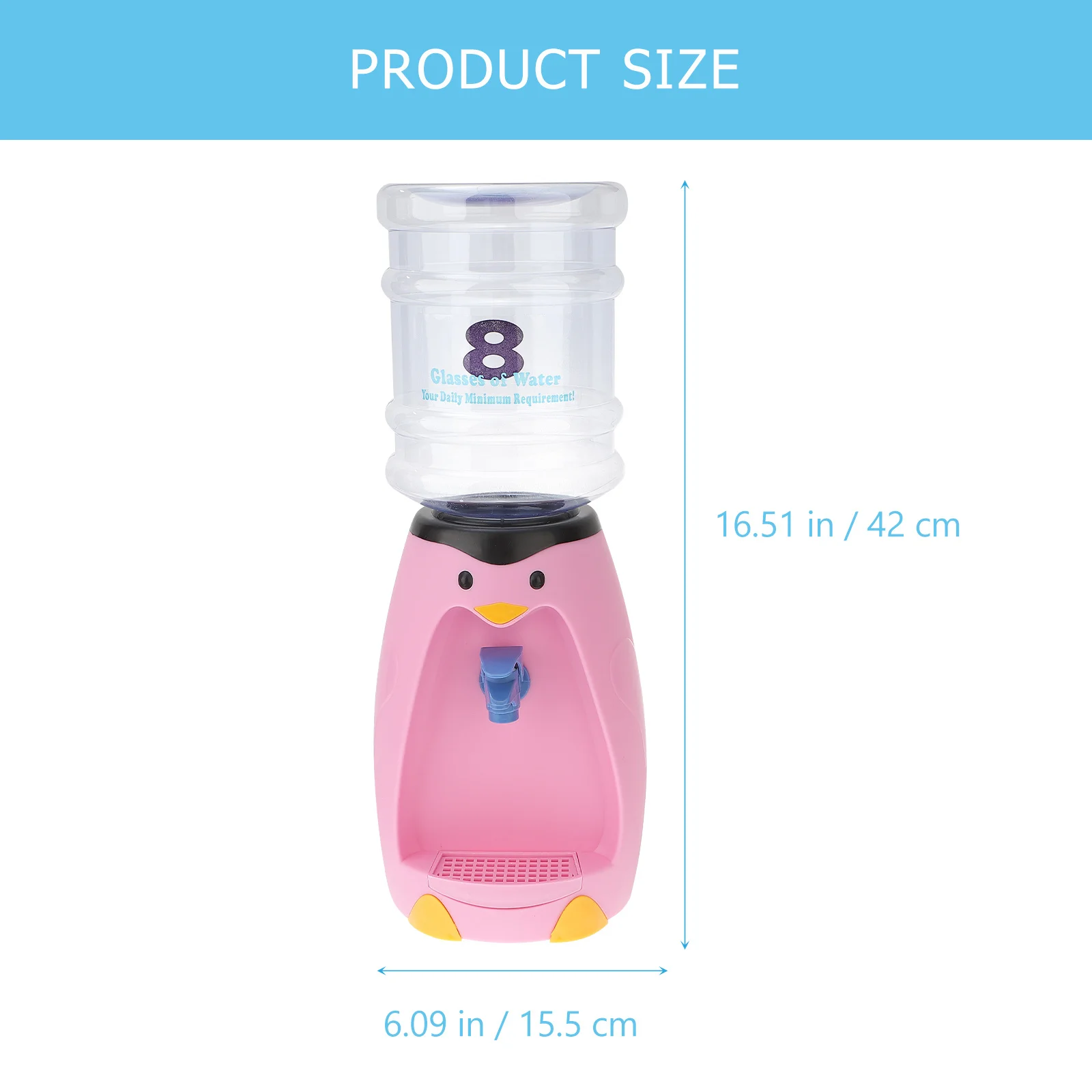 1 قطعة موزع مياه صغير غير التدفئة الكرتون نمط المحمولة المنزل مكتب المدمجة نافورة مشروبات موزع مياه صغير