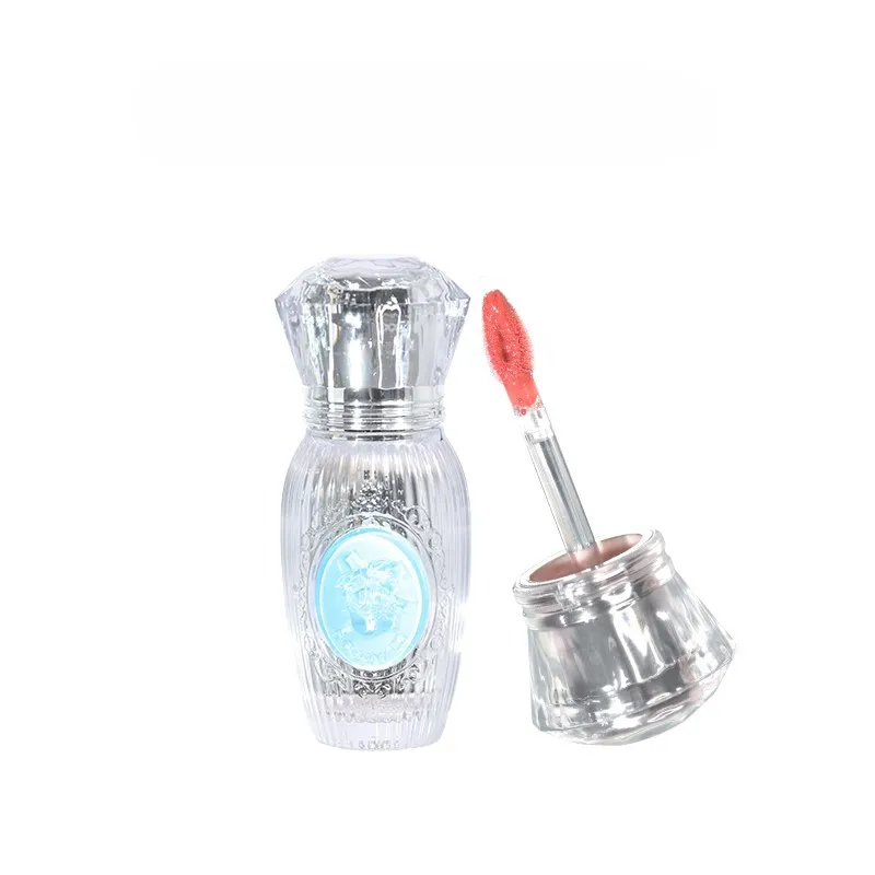 Gogotales ブルー ジェムストーン ウォーターライト ミラー リップスティック 保湿 カップにくっつきにくい ソリッド リップ ビューティー コスメティック