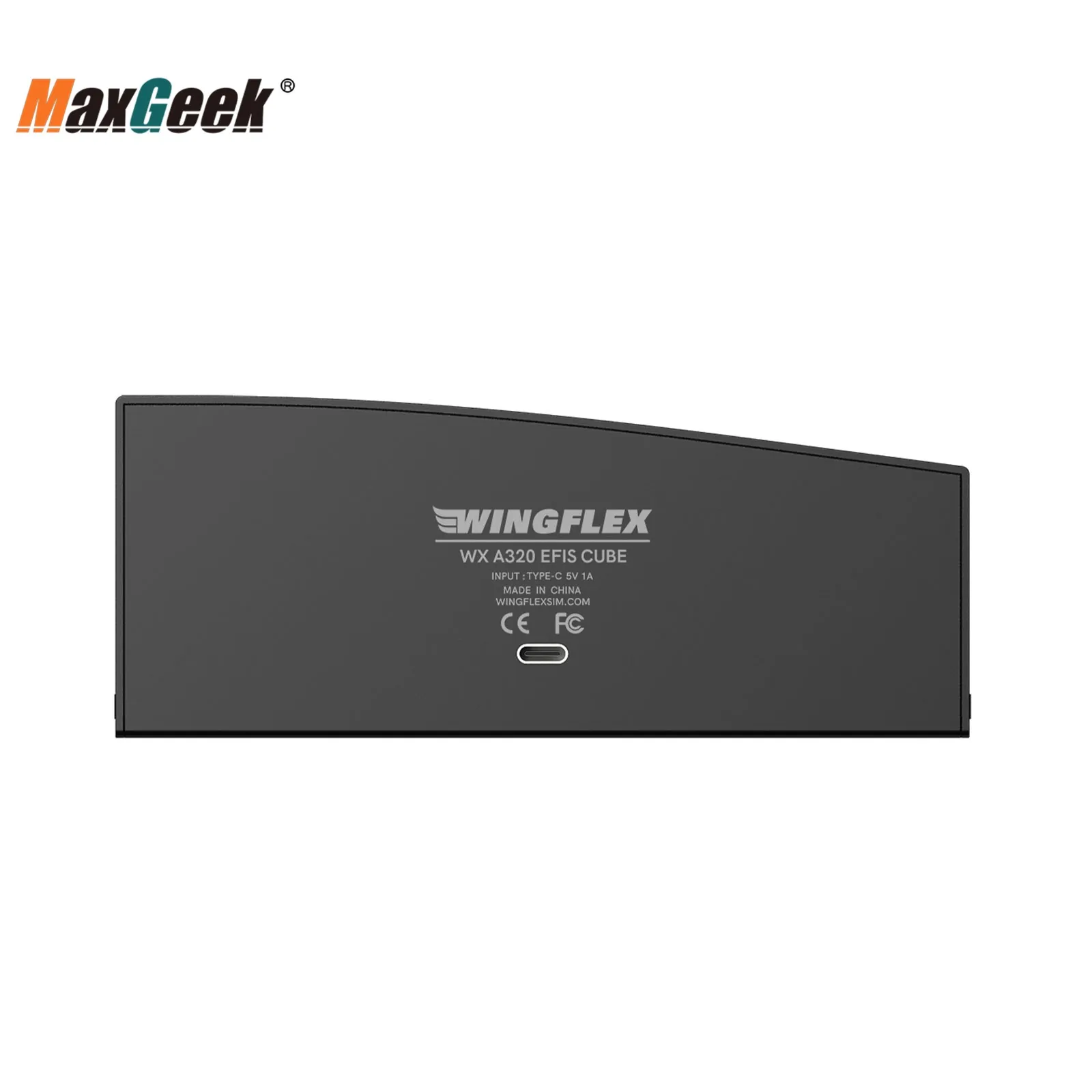 WingFlex Compact A320 EFIS CUBE مع لوحة تحذير LCD مزدوجة اللون واتصال USB للتوصيل والتشغيل