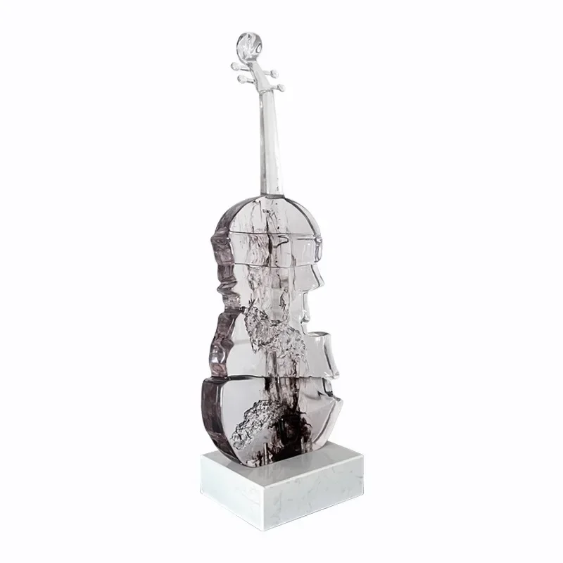 Creative sculpture violin living room floor-to-ceiling ornaments wine cabinet entrance home music dining bar simple decoration