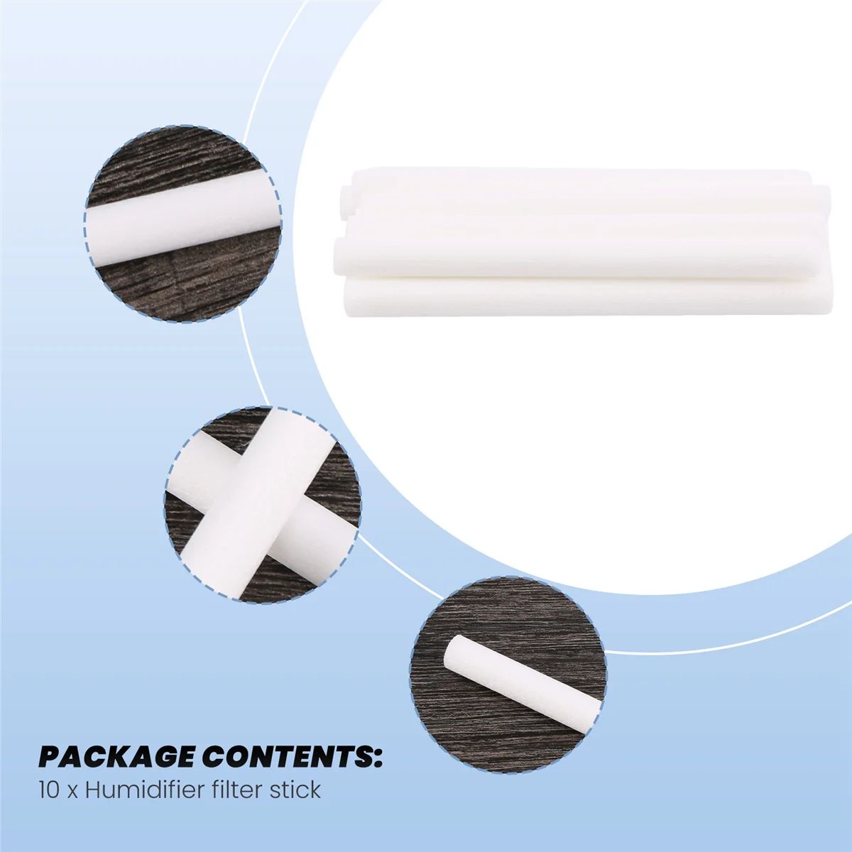 A01M увлажнитель ватные тампоны, сменная палочка для увлажнителя портативный персональный USB мини-увлажнитель фильтр сменные элементы 10 шт.