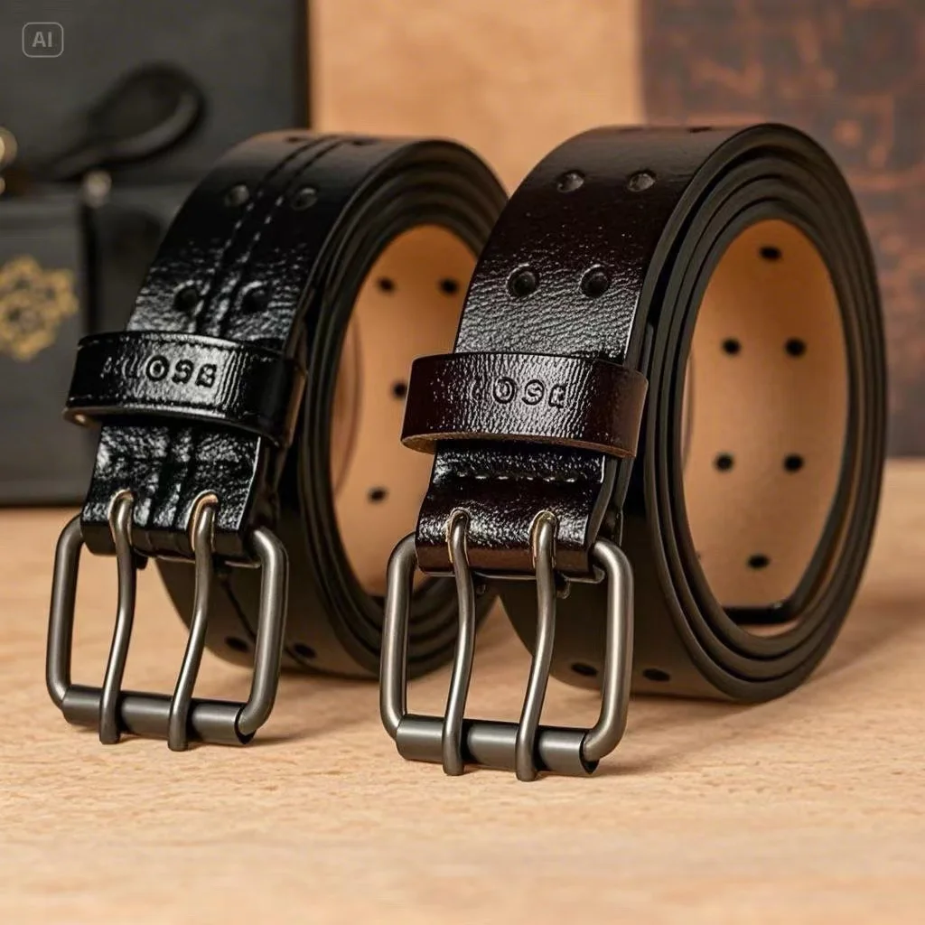 

Мужской ремень, винтажный ремень с игольной пряжкой, высококачественный роскошный брендовый модный ремень, мужские джинсы, универсальный мужской ремень из воловьей кожи