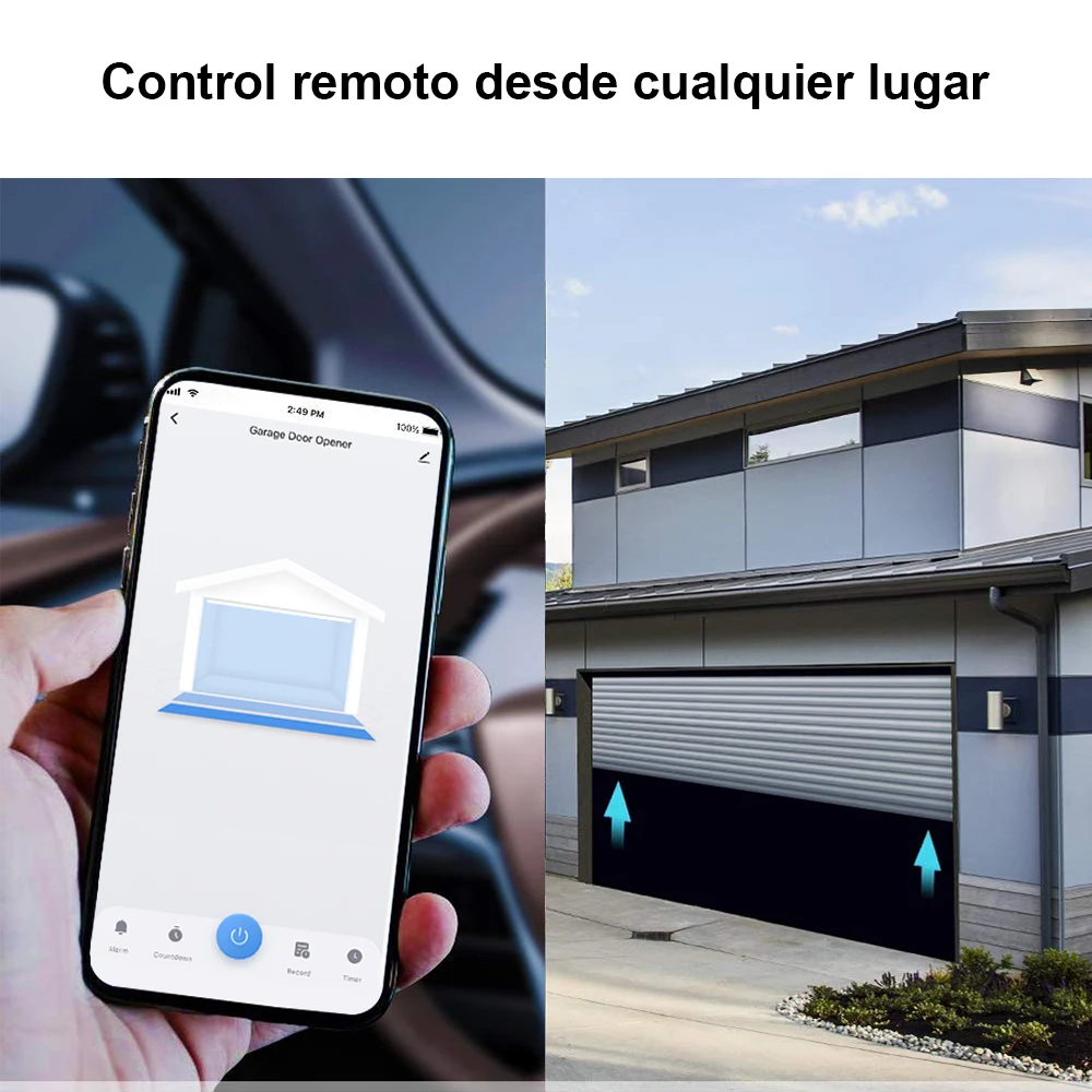 LoraTap Tuya Smart Life sensores de puerta de garaje controlador de abridor interruptor WiFi apertura Alexa Control remoto en casa contacto Portal de voz