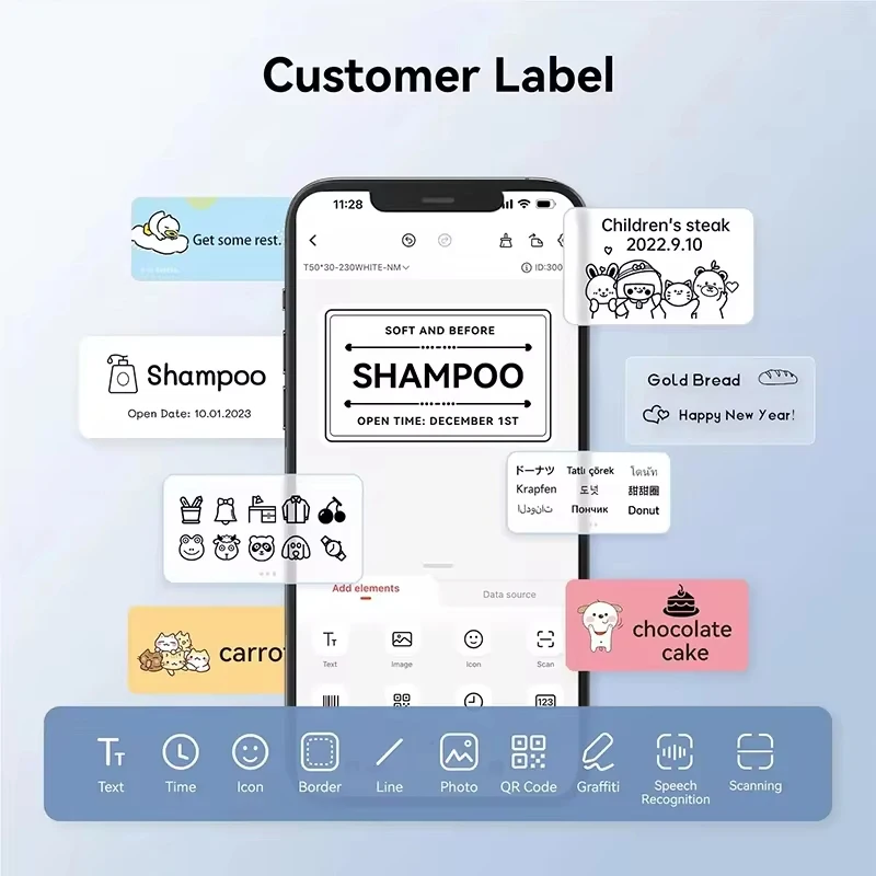 Niimbot White Label Paper Adhesive Round Color Stickers Waterproof UV Blank Label Paper Roll For B1/B21/B3S Thermal Label Printe